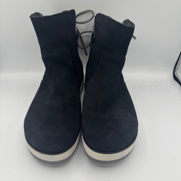 Merrell Women's Juno Bluff Polar Waterproof Snow Boot Black Suede 8 - Picture 5 of 6